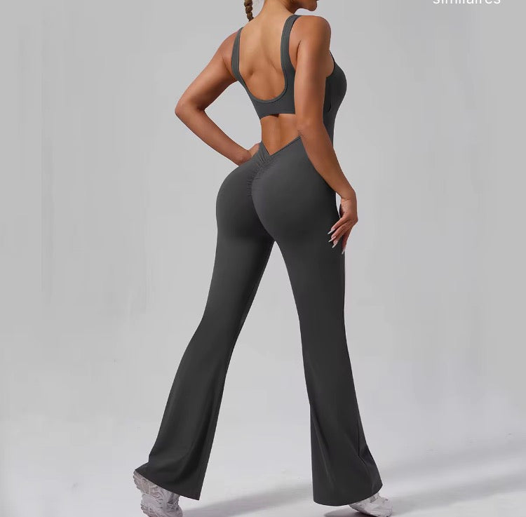 FLARE POWER JUMPSUIT